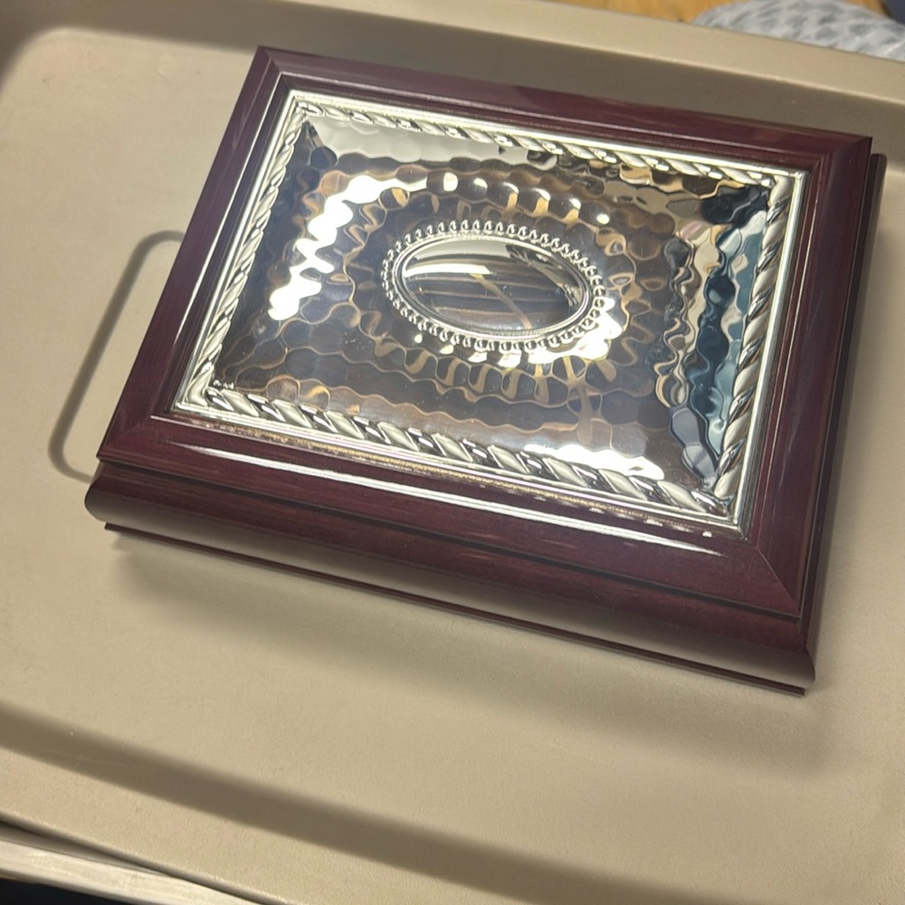 Silver display box for jewelry acquired in Italy